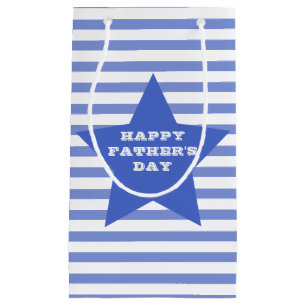 Happy Father's Day Blue Star & Stripes Gift Bag