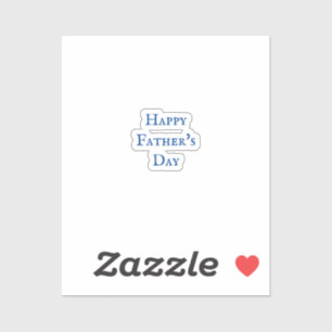 Happy Father's Day Blue White Classy Cool 2024