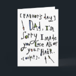 Happy Father's Day Card<br><div class="desc">Featuring handmade art by Washington state artist,  Tonya Doughty. If you would like this design on an item not listed in my shop,  please don't hesitate to ask if it's possible! Just contact me.</div>