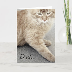 Happy Father's Day Cat Card