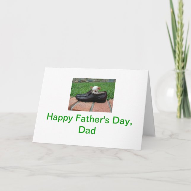 Happy Father's Day Chihuahua Card (Front)