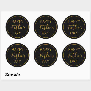 Happy Fathers Day Classic Round Sticker