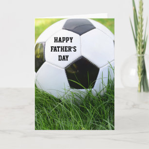 Happy Father's Day Classic Soccer Ball Card