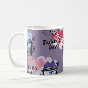 Happy Father's day. Collection unique greeting car Coffee Mug