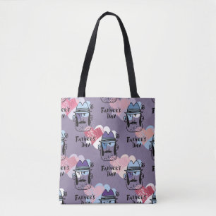 Happy Father's day. Collection unique greeting car Tote Bag