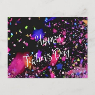 Happy Father's Day - Concert Confetti Postcard