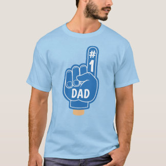Happy Father's Day Cool Retro Blue Best Dad T-Shirt