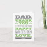 Happy Father's Day Custom Card<br><div class="desc">Make dad feel loved with this sweet Father's Day card from Berry Berry Sweet.</div>