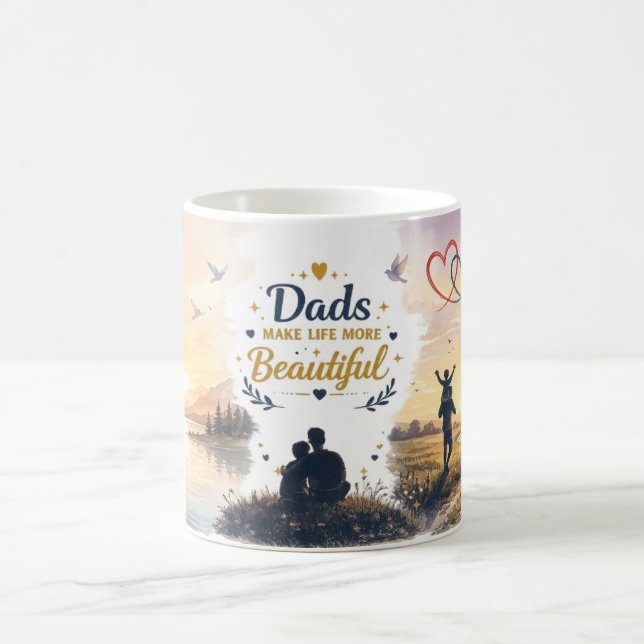 Happy Father's Day Custom Coffee Mug  (Center)