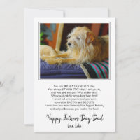 Happy Fathers Day Custom Dog Photo Funny