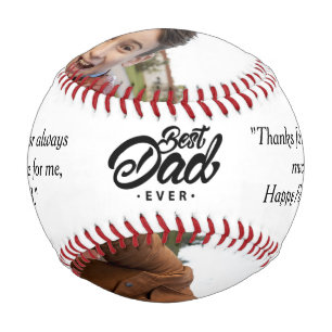 Happy Father's Day Custom Photo Baseball