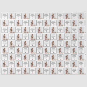 Happy Fathers Day Custom Photo Pattern  Tissue Paper