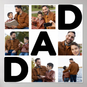 Happy Father's Day Custom Photo Poster