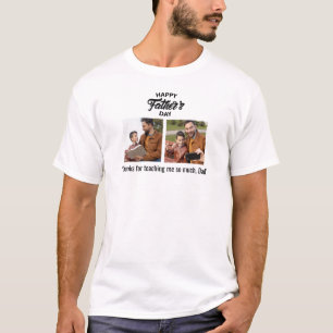 Happy Father's Day Custom Photo T-Shirt For Dad