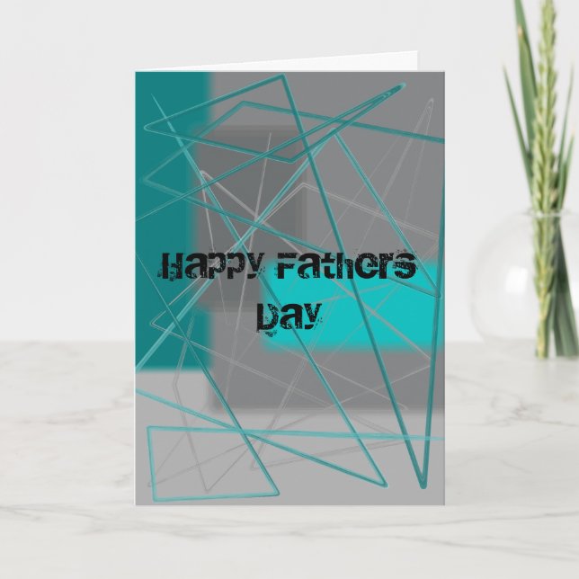 Happy Fathers Day (custom text) Card (Front)