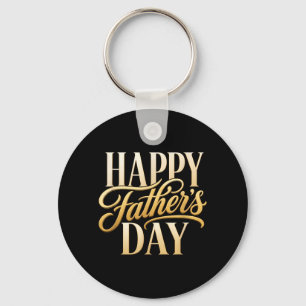 Happy Fathers Day Cute Elegant Father Love Key Ring