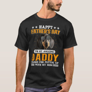 Happy Father's Day Dachshund Dog Dad For Men T-Shirt