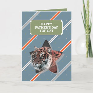 Happy Father's Day Dad Funny Cool Tiger Card