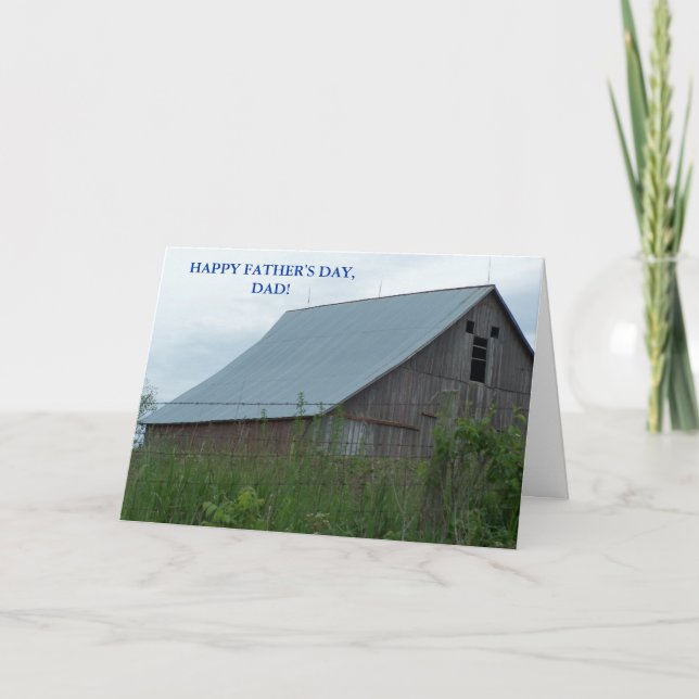 HAPPY FATHER'S DAY, DAD! GOD & COUNTRY CARD (Front)