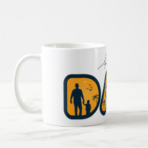 "Happy Father's Day Dad: Graphic Typography Art" Coffee Mug