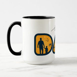"Happy Father's Day Dad: Graphic Typography Art" Mug