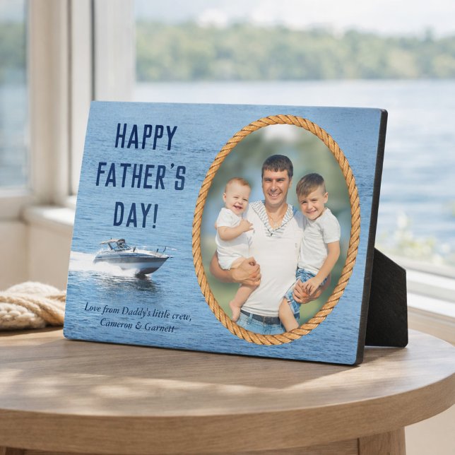Happy Fathers Day Dad Personalised Photo Plaque (Creator Uploaded)