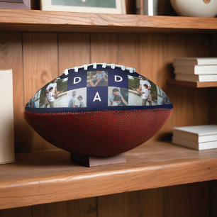 Happy Fathers Day Dad Photo Collage Grid Football