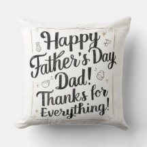 Happy Father's Day, Dad! Pillow