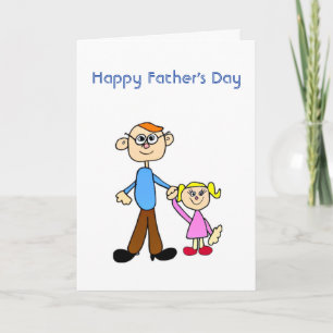 Happy Father's Day Dad with Daughter Card