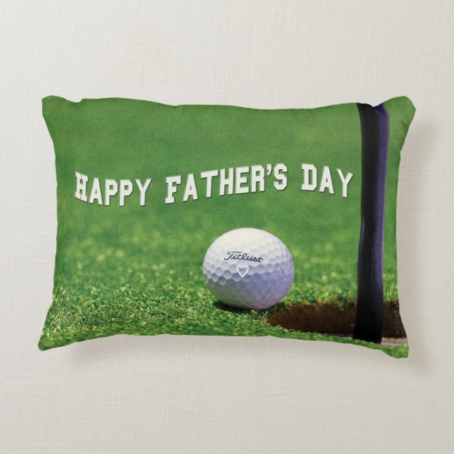 Happy Fathers Day Decorative Cushion (Back)