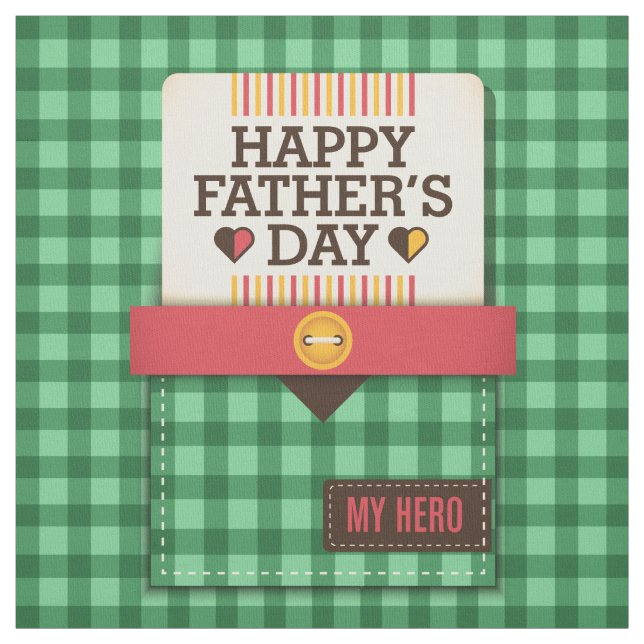 Happy Father's Day Fabric (Swatch)