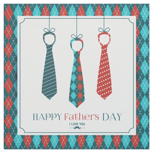 Happy Father's Day Fabric (Swatch)