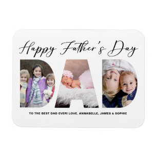 Happy Father's Day Father's Day Photo Magnet