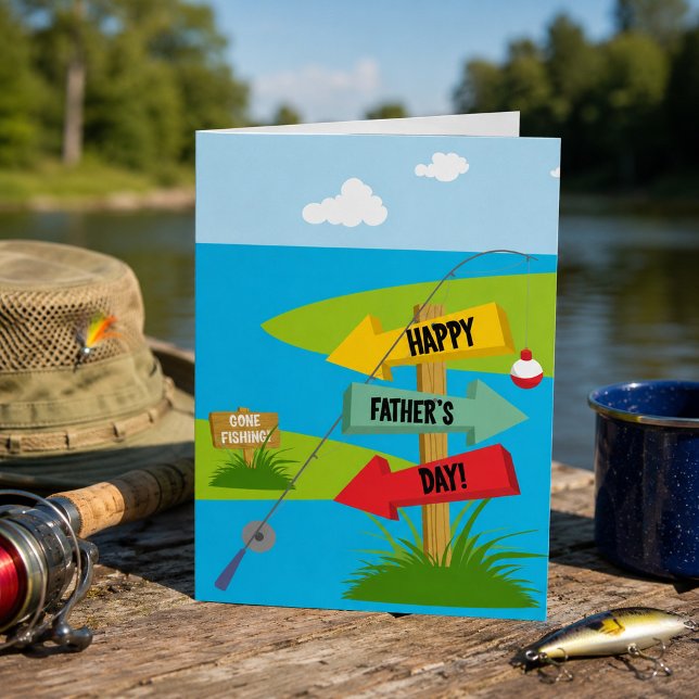 Happy Father's Day Fishing Card (Creator Uploaded)