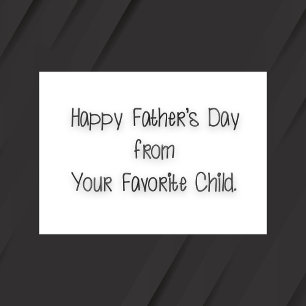 Happy Father's Day Flat Holiday Card