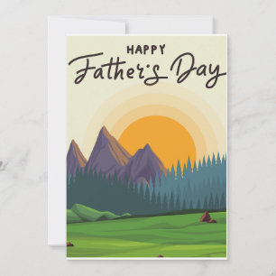happy fathers day for man who loves the outdoors announcement