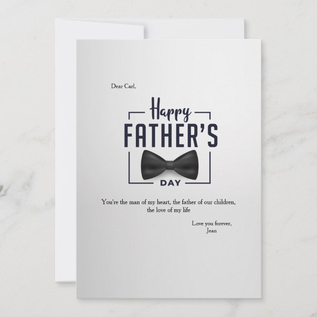 Happy Father's Day Formal Holiday Card (Front)