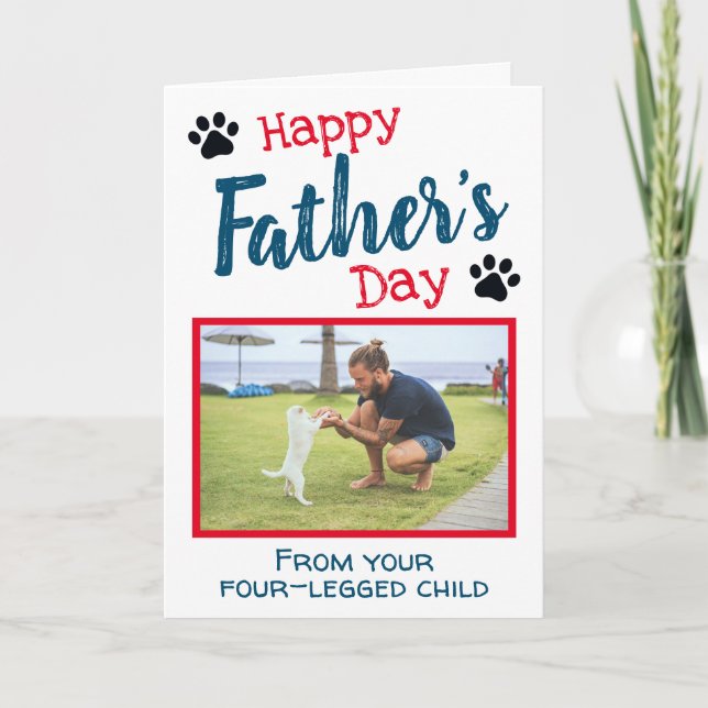 Happy Father's Day from Dog Card (Front)
