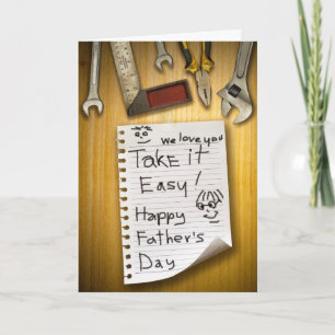 Happy Father's Day from kids Greeting Card