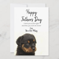 Happy Father's Day From New Puppy