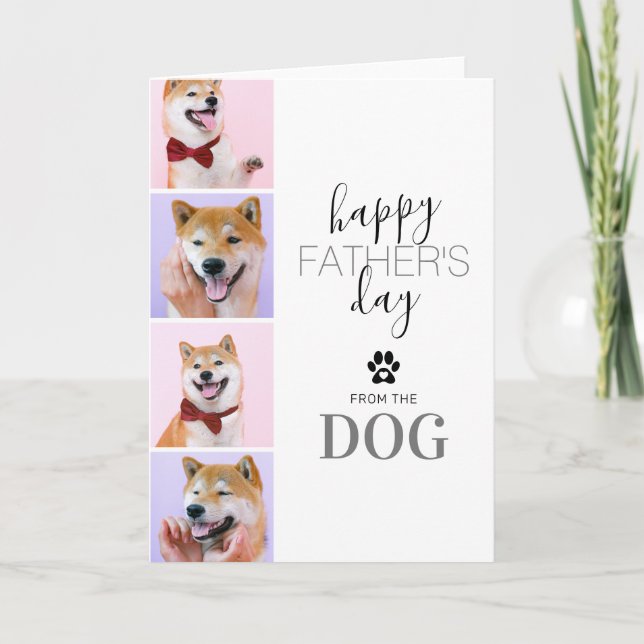 Happy Father's Day From The Dog Card (Front)