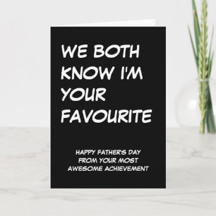 Happy Fathers Day From Your Awesome Child Card