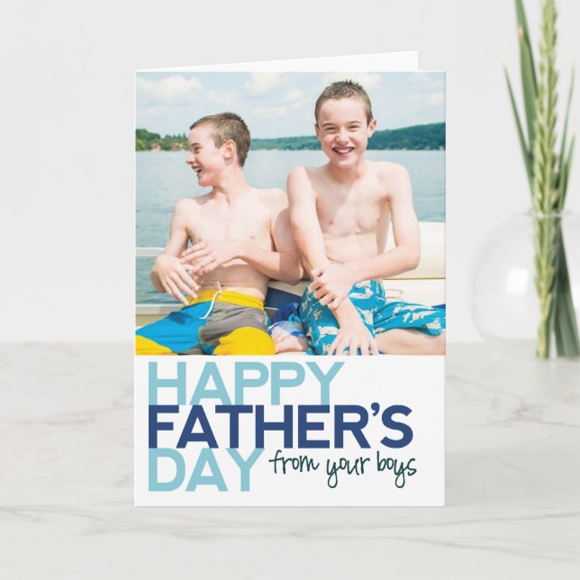 Happy Father's Day from your Boys! Card (Front)