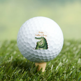 Happy Father's Day Gator Hug Golf Balls