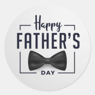 Happy Father's Day Gift Classic Round Sticker
