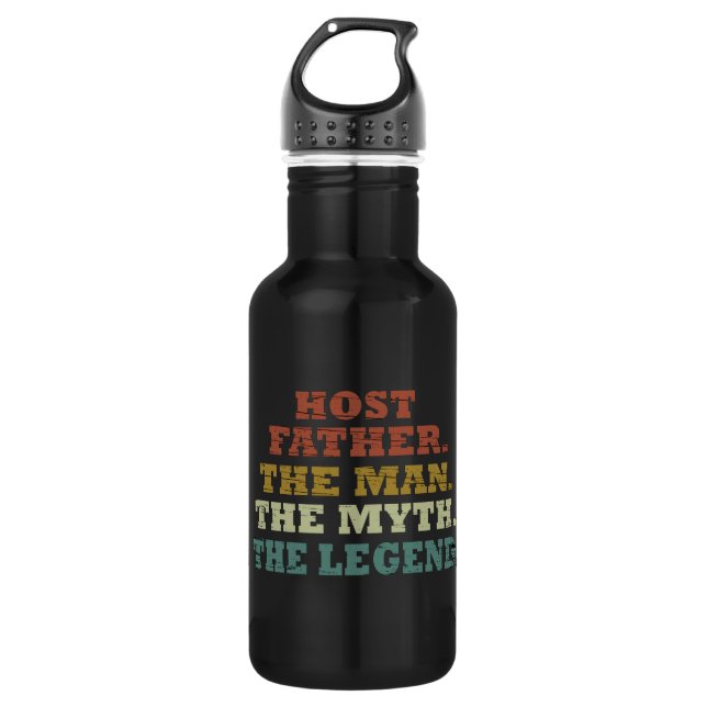 Happy Fathers day gift Host dad 532 Ml Water Bottle (Front)