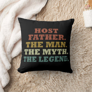 Happy fathers day gift ideas best host dad cushion