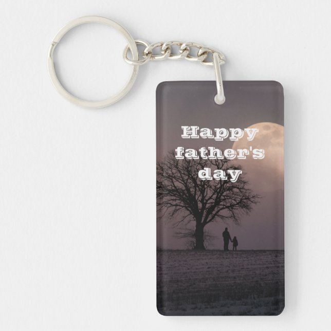 Happy father's day gift l Modern design Key Ring (Front)