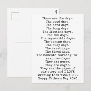 Happy Father's Day Gift Postcard