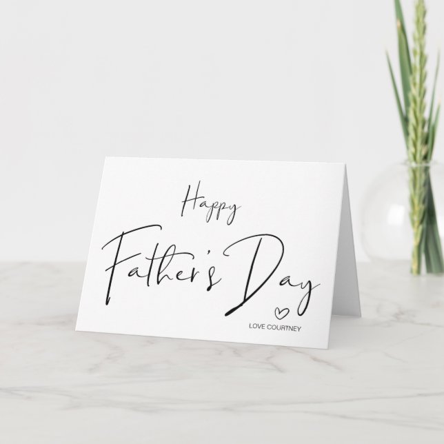 Happy Fathers Day Gifts for Dad from Children Card (Front)